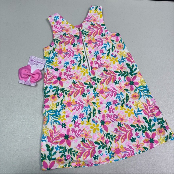 Tommy Bahama Pink and Yellow Sleeveless Sundress - Picture 6 of 8